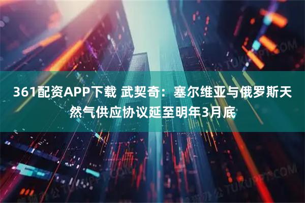 361配资APP下载 武契奇：塞尔维亚与俄罗斯天然气供应协议延至明年3月底